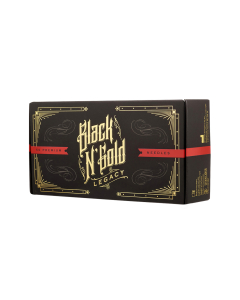 Æske med 50 Black N Gold Legacy Premium tatoveringsnåle - Round Liner