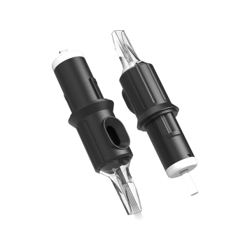 Æske med 20 Ghost Black Needle Cartridges - Soft Edge Magnum Long Taper