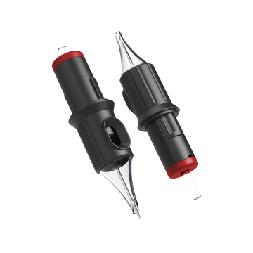 Æske med 20 Ghost Black Needle Cartridges - Tight Liner Long Taper