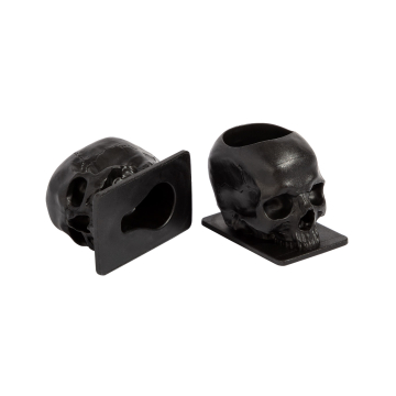 Pose med 200 Saferly Skull 16 mm blækkopper - Sort