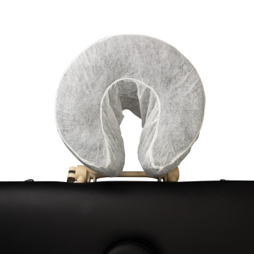 Disposable fitted head rest cover on massage table face cradle, pack of 50