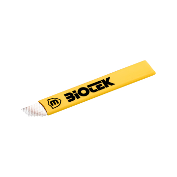 Æske med 25 Biotek Microblading Blades 0.18 mm - Flexy 16C