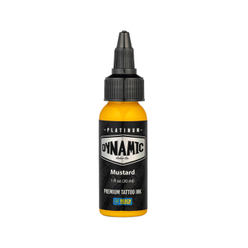 Platinum by Dynamic Tatoveringsblæk - Mustard 30 ml