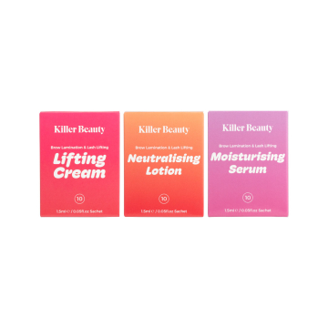 Killer Beauty Vegan lash lift brynlaminering 1,5 ml breve trin 1-3 (30 breve)