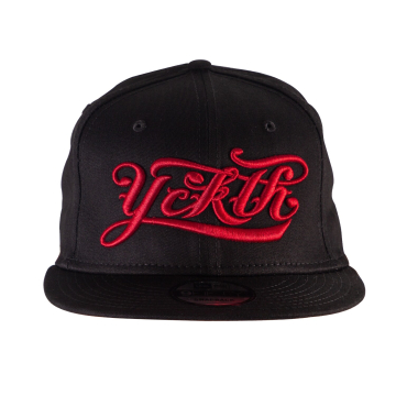 Luxury Hustle Wear 9FIFTY 'YCKTH' Snapback med Rødt logo på Sort