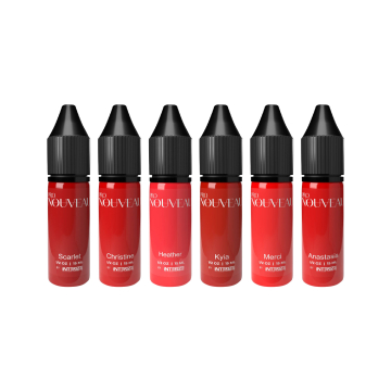 Pro Nouveau Pigments - Lips Collection Sæt 6x 15ml