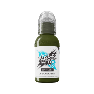 World Famous Limitless tatoveringsblæk - JF olivengrøn 30 ml