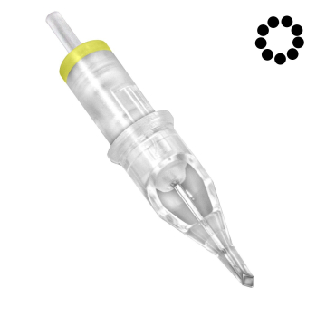 Æske med 20 Magic Moon patroner 0,30MM Diamond Round Shader Long Taper