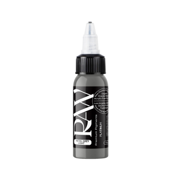 Raw Pigments Platinum - Metal Grey Light Tatoveringsblæk - 30ml