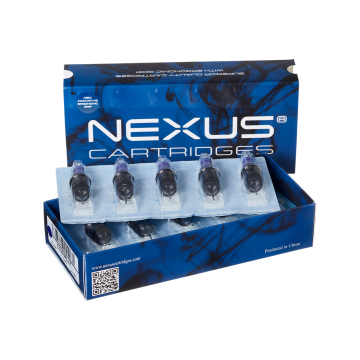 Æske med 20 Nexus tatoveringspatroner - Whipshading Stipple Mag