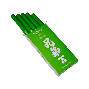 Pakke med 5 Kyodai penselpenne med fast spids - Midori Green