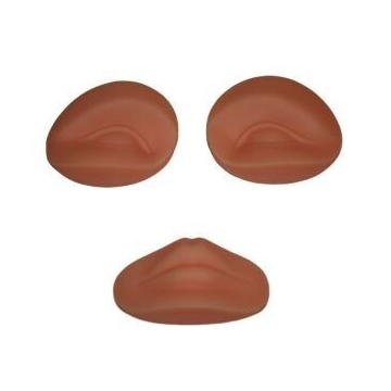 Udskiftningsøjne og læber til øvehoved