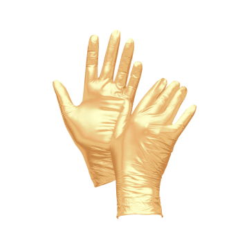 Æske med 100 Uniglove Fancy Gloves Nitrile Gold