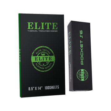 Elite Pocket S6 USB Termisk Printer & Æske med 100 Elite Termisk Overførselspapir (8.5" x 14")