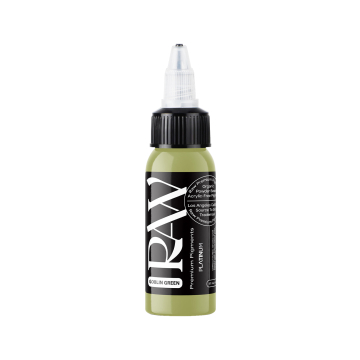 Raw Pigments Platinum - Goblin Green Tatoveringsblæk - 30ml