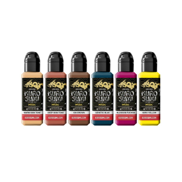 Kuro Sumi Imperial Tatoveringsblæk - Nicole Zulianello Anime Set 6x 44 ml