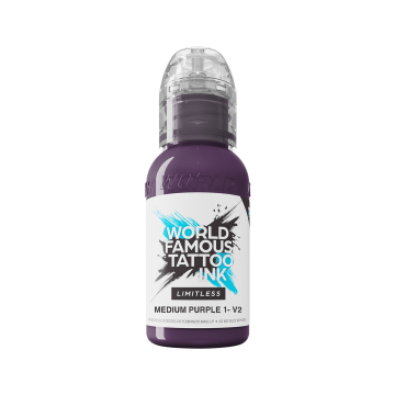 World Famous Limitless tatoveringsblæk - Mellem lilla 1 v2 30 ml