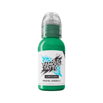 World Famous Limitless tatoveringsblæk - Pastelgrøn 2 30 ml
