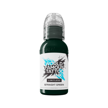 World Famous Limitless tatoveringsblæk - Ren grøn 30 ml