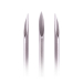 Pakke med 100 stk. Killer Ink Precision piercingnåle STRAIGHT (10g-20g)