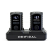 Critical Connect Universal batteripakke (to batterier + docking + fodkontakt)