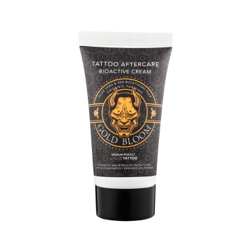 Aloe Tattoo Gold Bloom Ny formel på tuber med efterpleje, til fremvisning 12x 30 g