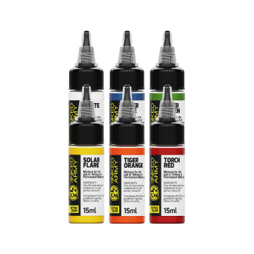 The Inked Army - Tattoo Color -  Prøvesæt 6 x 15 ml