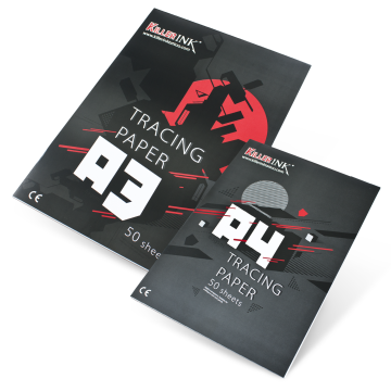 Killer Ink 63GSM Tracingpapirblok A3 eller A4 (50 ark)