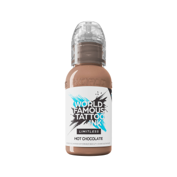 World Famous Limitless tatoveringsblæk - Varm chokolade 30 ml