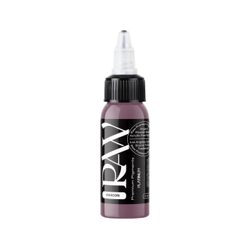 Raw Pigments Platinum - Maroon Tatoveringsblæk - 30ml