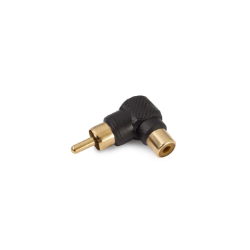 Vinklet adapterstik RCA til 6,3 mm jack