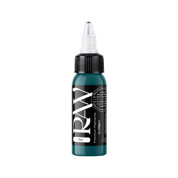 Raw Pigments Platinum - Teal Tatoveringsblæk - 30ml