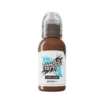 World Famous Limitless tatoveringsblæk - Brown 1 30 ml