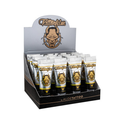 Aloe Tattoo Tattoofilm Ny sammensætning - 15 ml - Displaysæt med 16 stk