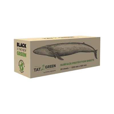 Æske med 30 Tat2Green - Sorte overfladebeskyttelsesark - 1200mm x 900mm