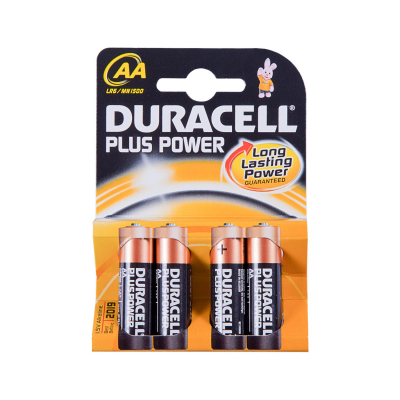 Pakke med 4 Duracell Plus batterier