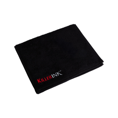 Killer Ink Sort studiehåndklæde - 30 x 50 cm