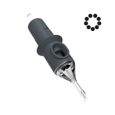 Æske med 10 Killer Ink Precision nålepatroner - Round Shader