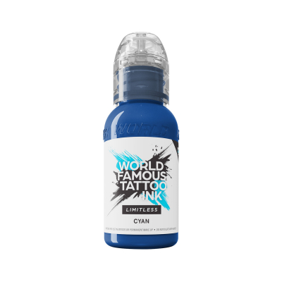 World Famous Limitless Tattoo Ink - Cyan 30 ml