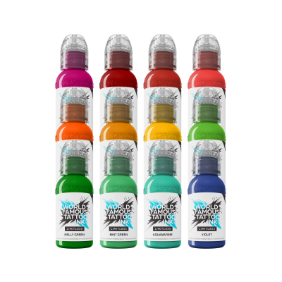 World Famous Limitless Tattoo Ink - Dragon Set - 12x 30 ml