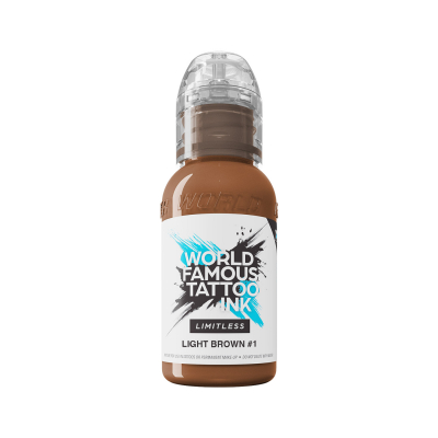 World Famous Limitless tatoveringsblæk - Lysebrun 1 30 ml