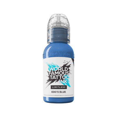 World Famous Limitless Tatoveringsblæk - Edo's Blue 30 ml