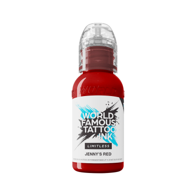 World Famous Limitless Tatoveringsblæk - Jenny's Red 30 ml