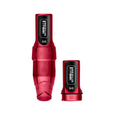 Microbeau Flux S Max med 2 x PowerBolt II - 2,5 mm slaglængde - Rouge