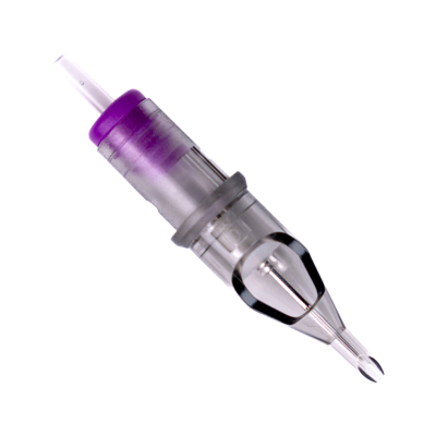 Æske med 10 Prime Needle Cartridges - Bugpin Round Shader Long Taper