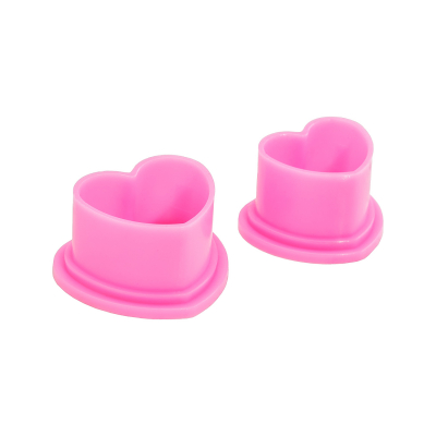 Taske med 500 Saferly Heart  Ink Cups - lyserød