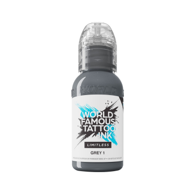 World Famous Limitless tatoveringsblæk - Grey 1 30 ml