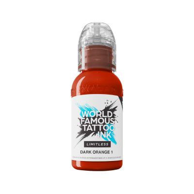 World Famous Limitless tatoveringsblæk - Dark Orange 1 30 ml