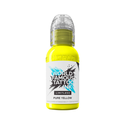 World Famous Limitless tatoveringsblæk - Pure Yellow 30 ml