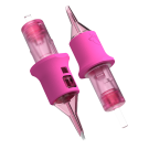 Æske med 20 Ghost Pink Nålepatroner - Round Liner Long Taper